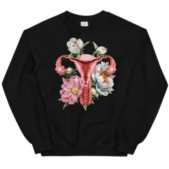 Sweat Unisexe Utérus - Floral-Codex Anatomicus New
