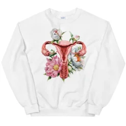 Sweat Unisexe Utérus - Floral-Codex Anatomicus New