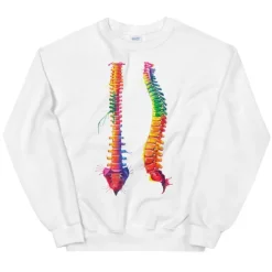 Sweat Unisexe Vertébrale - Aquarelle-Codex Anatomicus Sale