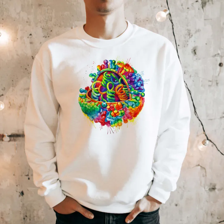 Sweat Unisexe Virus - Aquarelle-Codex Anatomicus