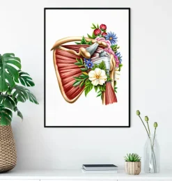 Tendinopathie - Floral - Blanc-Codex Anatomicus Hot