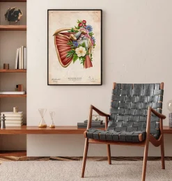 Tendinopathie - Floral - Vintage-Codex Anatomicus Outlet