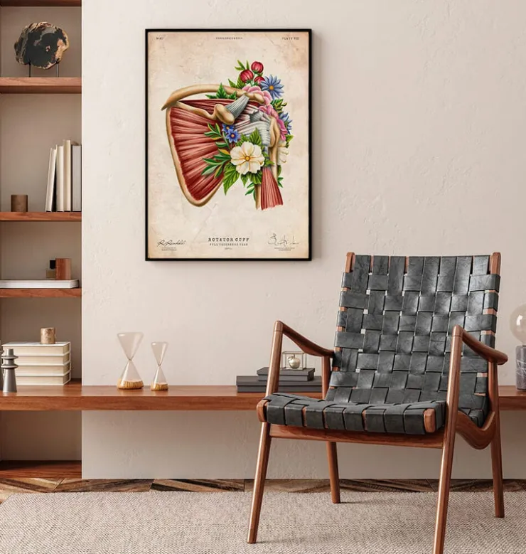 Tendinopathie - Floral - Vintage-Codex Anatomicus Outlet