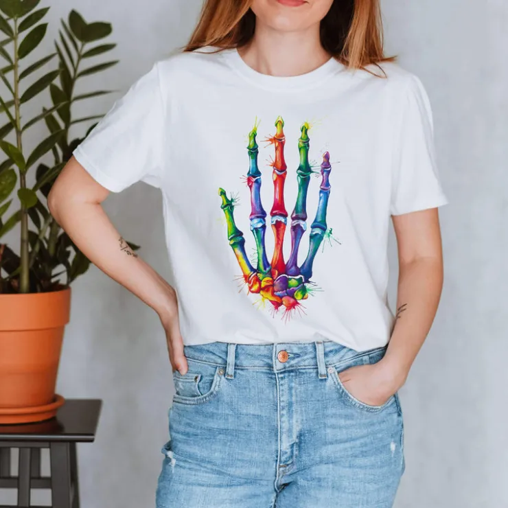 T-shirt Unisexe à la Main - Aquarelle-Codex Anatomicus Online