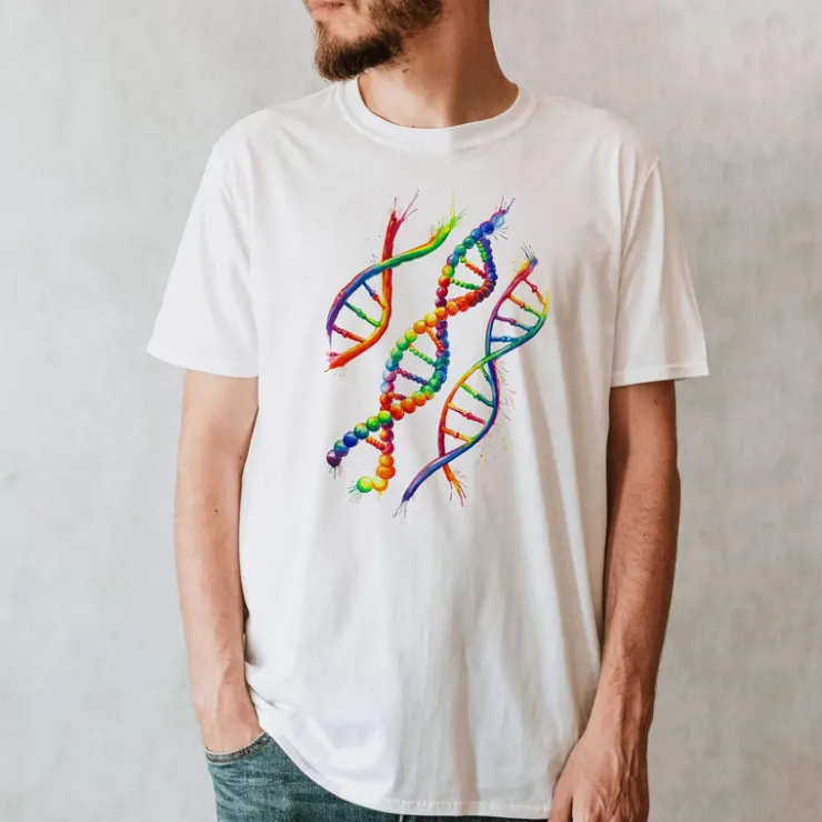 T-shirt Unisexe ADN - Aquarelle-Codex Anatomicus Outlet