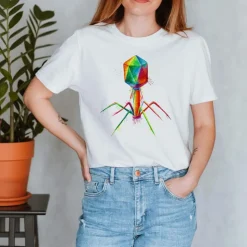 T-shirt Unisexe Bacteriophage - Aquarelle-Codex Anatomicus Sale