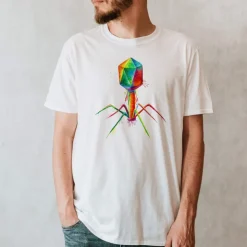 T-shirt Unisexe Bacteriophage - Aquarelle-Codex Anatomicus Sale