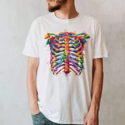 T-shirt Unisexe Cage Thoracique - Aquarelle-Codex Anatomicus Best
