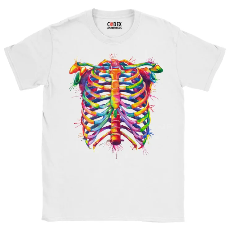 T-shirt Unisexe Cage Thoracique - Aquarelle-Codex Anatomicus Best