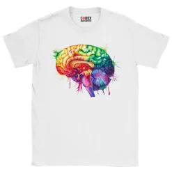T-shirt Unisexe Cerveau - Aquarelle-Codex Anatomicus Outlet