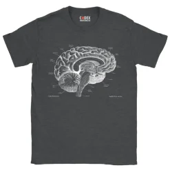 T-shirt Unisexe Cerveau - Chalkboard-Codex Anatomicus Outlet