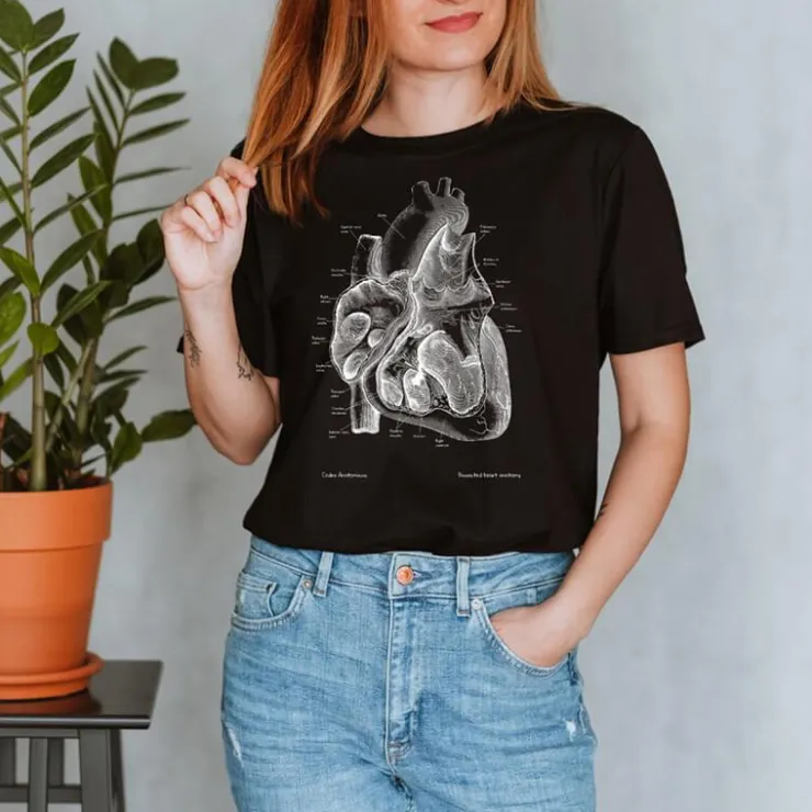 T-shirt Unisexe Coeur II - Chalkboard-Codex Anatomicus Hot