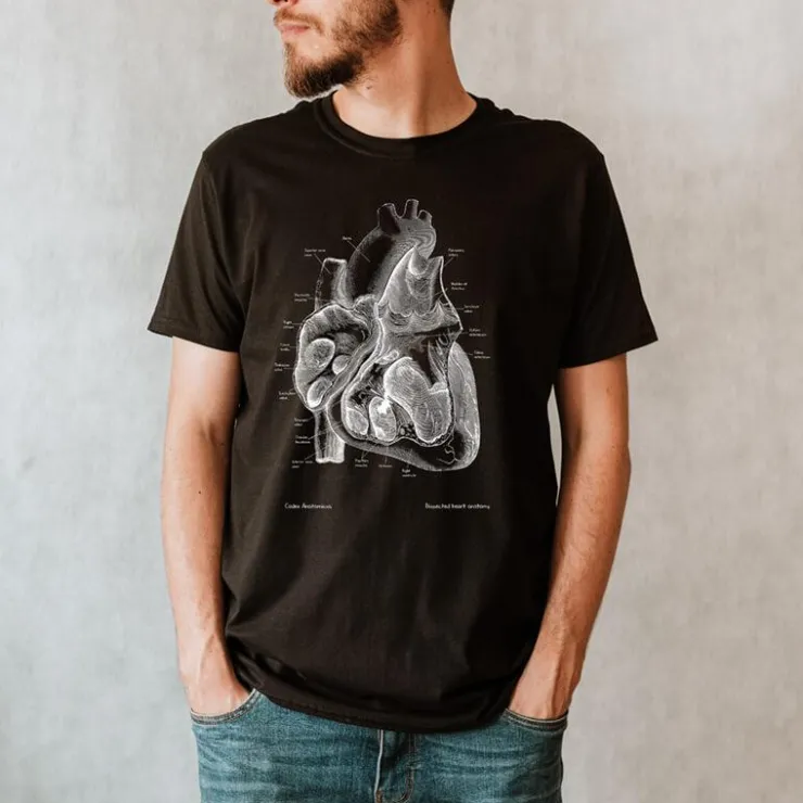 T-shirt Unisexe Coeur II - Chalkboard-Codex Anatomicus Hot