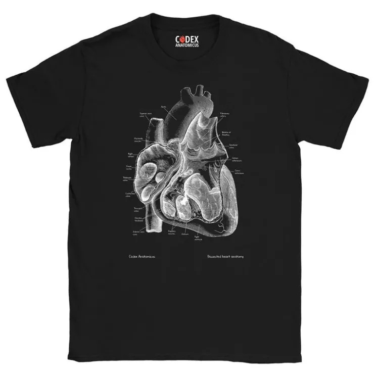 T-shirt Unisexe Coeur II - Chalkboard-Codex Anatomicus Hot