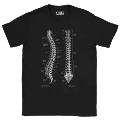 T-shirt Unisexe Colonne Vertébrale - Chalkboard-Codex Anatomicus Best