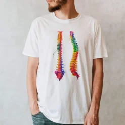 T-shirt Unisexe Colonne Vertébrale - Aquarelle-Codex Anatomicus Best