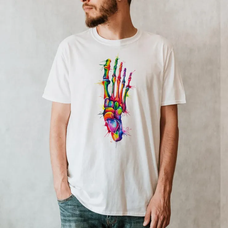 T-shirt Unisexe le Pied - Aquarelle-Codex Anatomicus New