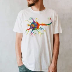 T-shirt Unisexe Neuron - Aquarelle-Codex Anatomicus Hot