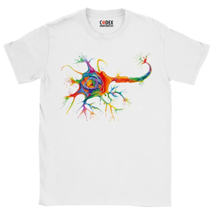 T-shirt Unisexe Neuron - Aquarelle-Codex Anatomicus Hot