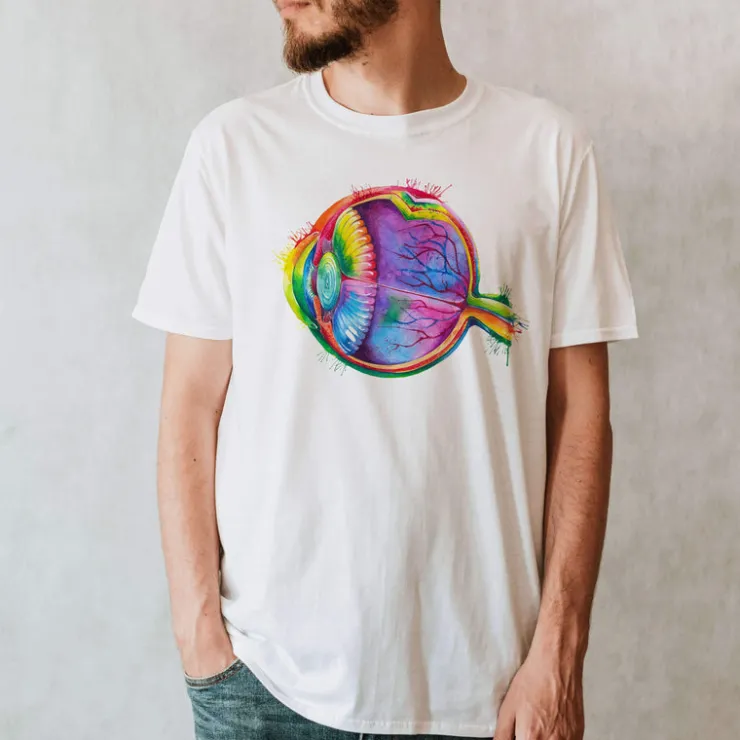 T-shirt Unisexe Oeil - Aquarelle-Codex Anatomicus Best