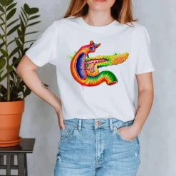 T-shirt Unisexe Pancréas - Aquarelle-Codex Anatomicus