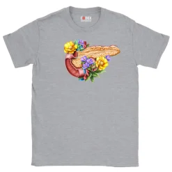 T-shirt Unisexe Pancréas - Floral-Codex Anatomicus New