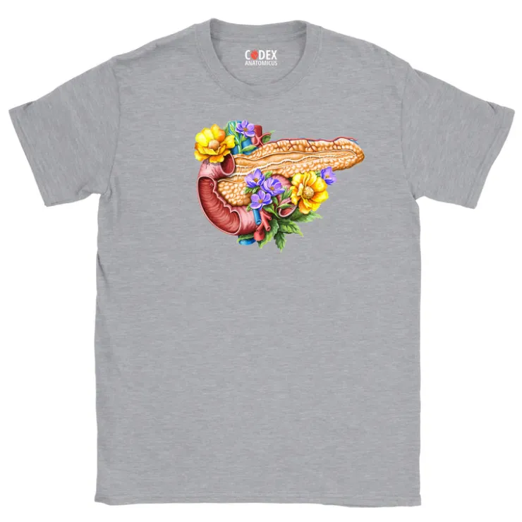 T-shirt Unisexe Pancréas - Floral-Codex Anatomicus New