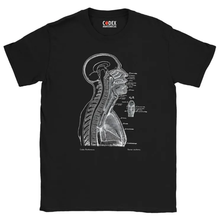 T-shirt Unisexe Section de Tête - Chalkboard-Codex Anatomicus Clearance