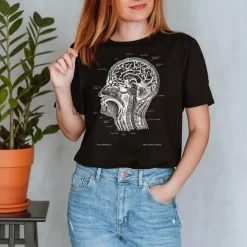 T-shirt Unisexe Tête - Chalkboard-Codex Anatomicus Outlet