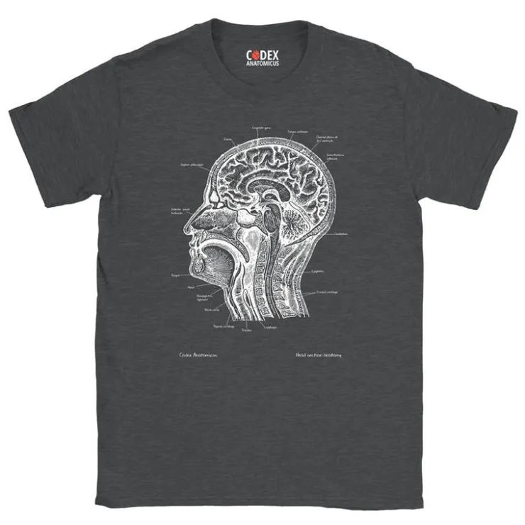 T-shirt Unisexe Tête - Chalkboard-Codex Anatomicus Outlet
