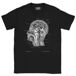 T-shirt Unisexe Tête - Chalkboard-Codex Anatomicus Outlet