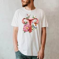 T-shirt Unisexe Utérus - Floral-Codex Anatomicus