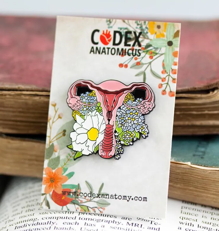 Utérus avec fleurs - Pins-Codex Anatomicus Online