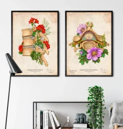 Vertèbre cervicale - Floral - Vintage-Codex Anatomicus Discount